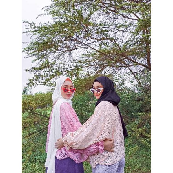 1KG MUAT 6PCS | FAIRY OUTER KARDIGAN BROKLAT BALONA HITS SELEBGRAM FASHION GROSIR WANITA MURAH