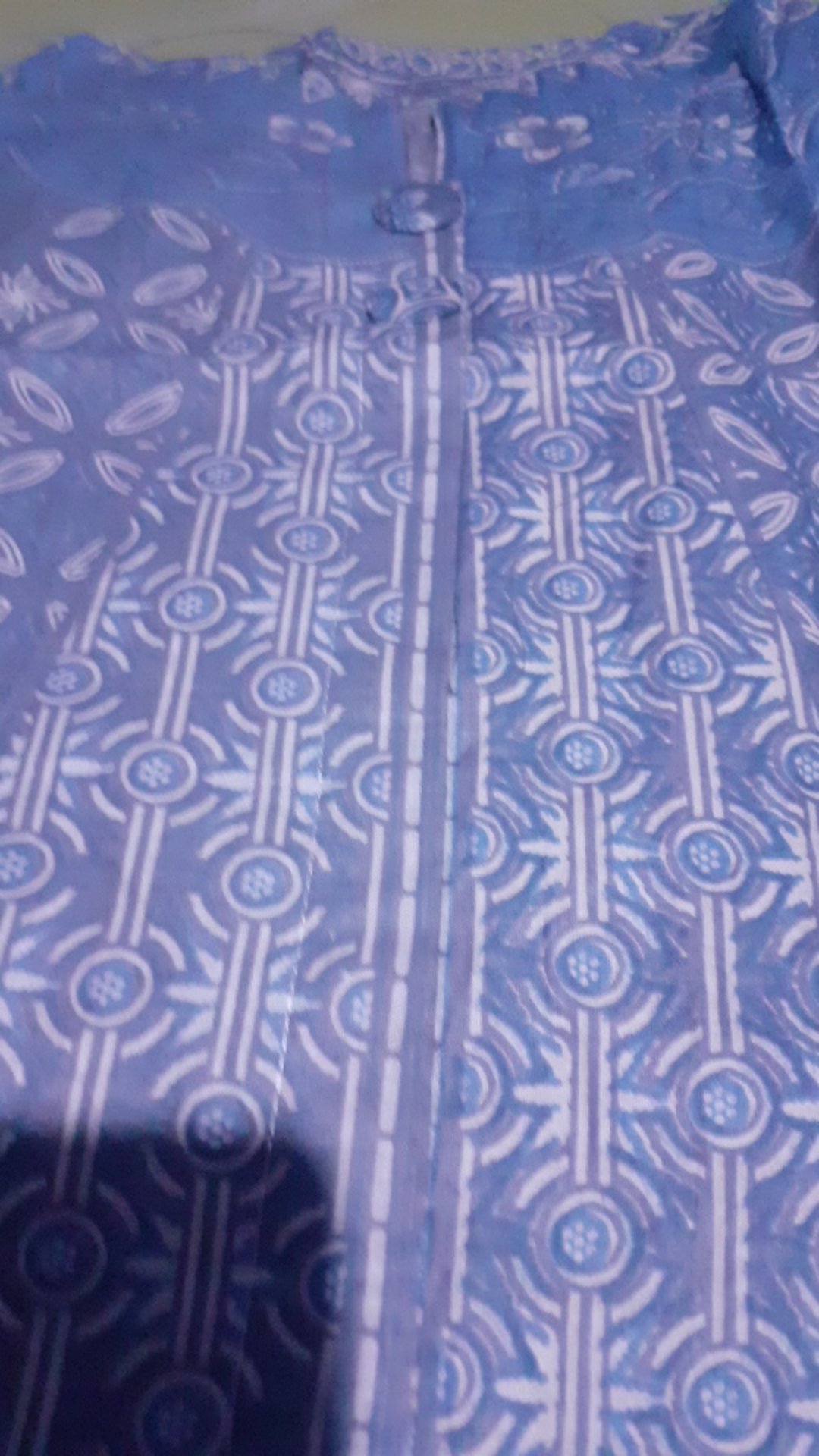 Batik Tunik Shibori Jumputan Terbaru Size S-3l / Hrb026 Yelbor Navbor / Biru Putih