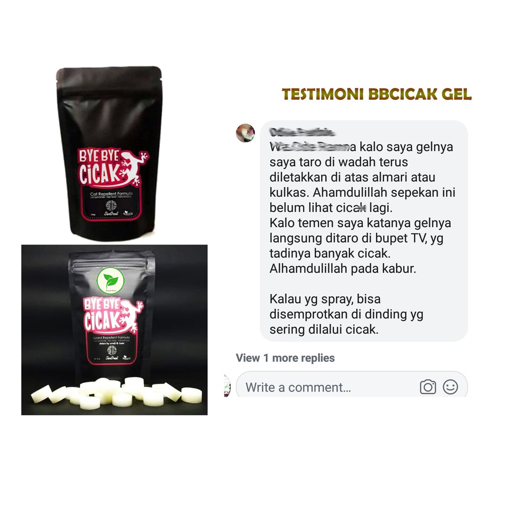 Pengusir Cicak Bye Bye Cicak Non Pestisida 250 gr Ampuh