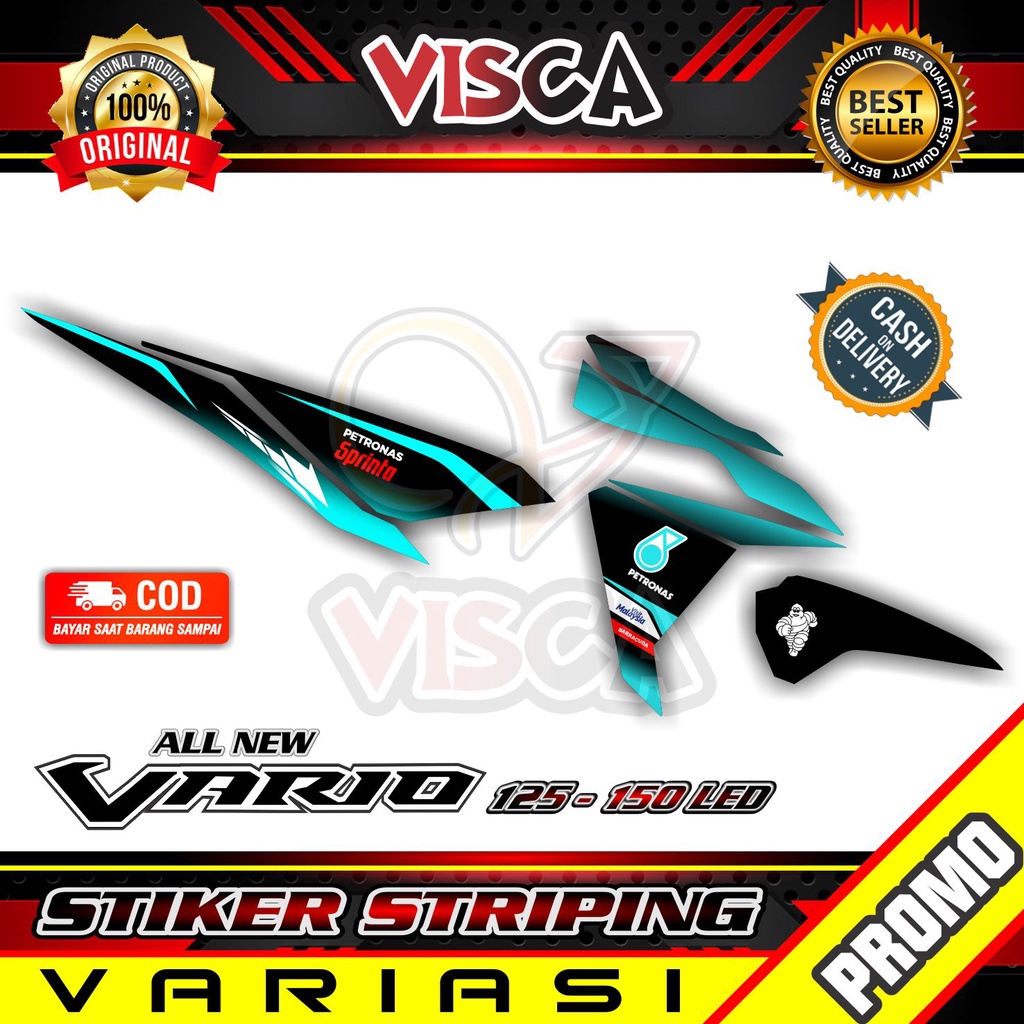 Striping Vario 125/150 Led - Sticker Striping Variasi Lis Vario 120/150 Led - Striping Hologram Vari