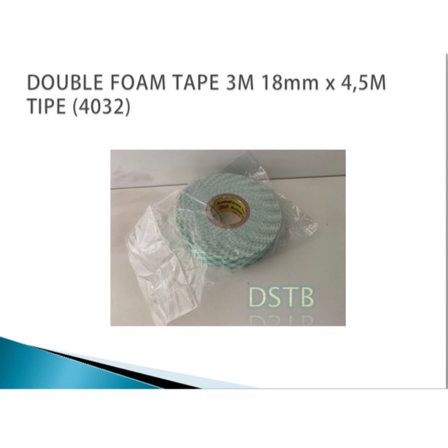 

DOUBLE FOAM TAPE 3M ORIGINAL UKURAN 18mm X 4,5 Meter