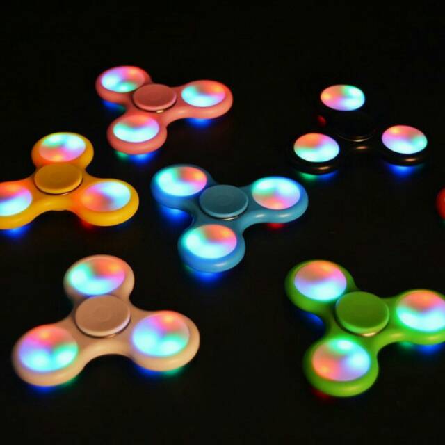 Fidget Spinner LED Lampu