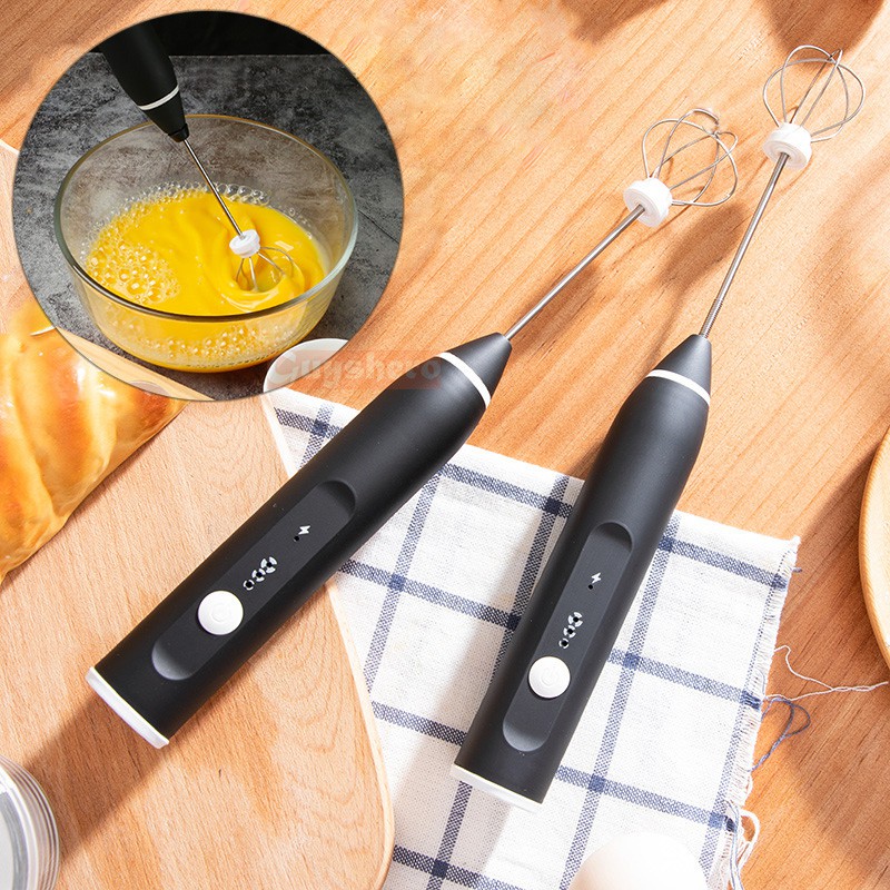 Hand Blender Tangan Pengaduk kopi Milk Frother USB Electric Portable
