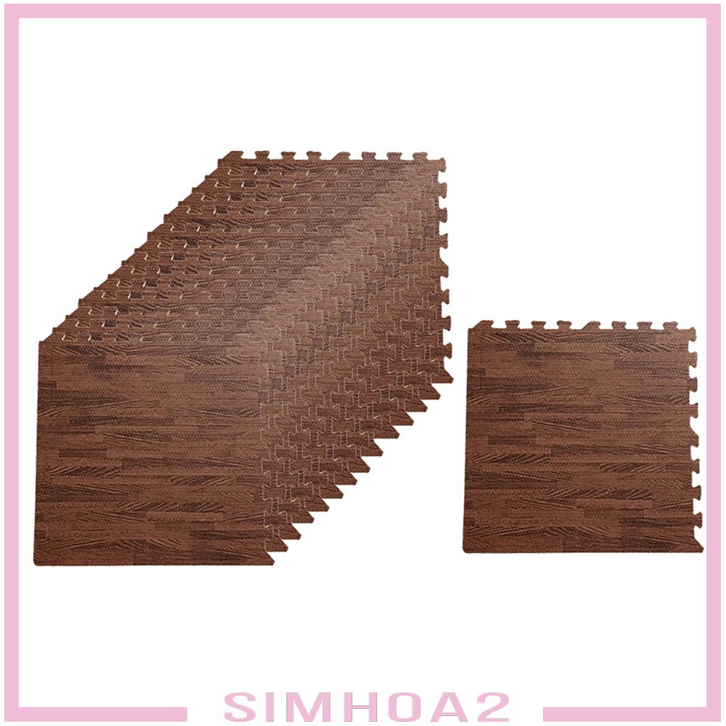 Simhoa2 16pcs Thickened Gym Flooring Interlocking Floor Mats Tiles Eva Soft Foam Mats Shopee Indonesia