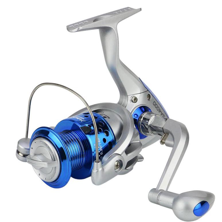 GS8 SA2000 Series Reel Pancing Fishing Reel 5.5:1 Gear Ratio YUMOSHI Silver Blue