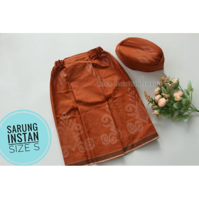 Sarung instan anak size s / sarung instan anak model rok / sarung anak