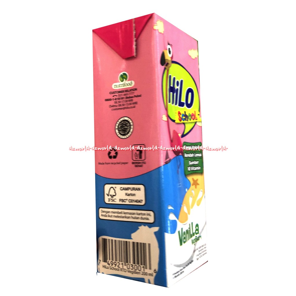 Hilo School UHT Vanilla Vegiberry 200ml Susu Hilo Siap Minum Hilo Susu Kotak Hailo Skool Skul