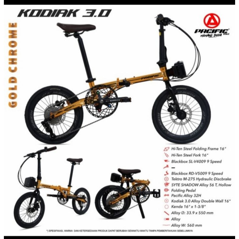 Sepeda lipat 16 Inch Pacific Kodiak 3.0
