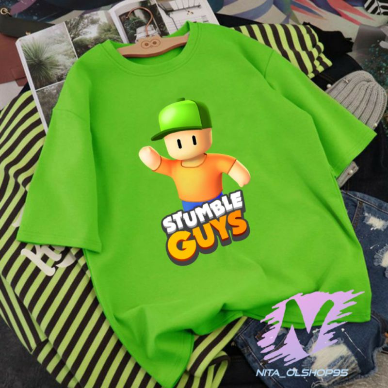 kaos stumble guys baju kaos anak stumble guys terlaris