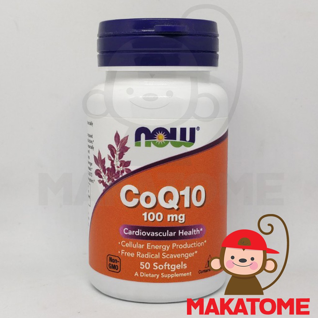 Now Foods CoQ10 100 mg 50 Softgels food CO q10 coq 10 100mg softgel
