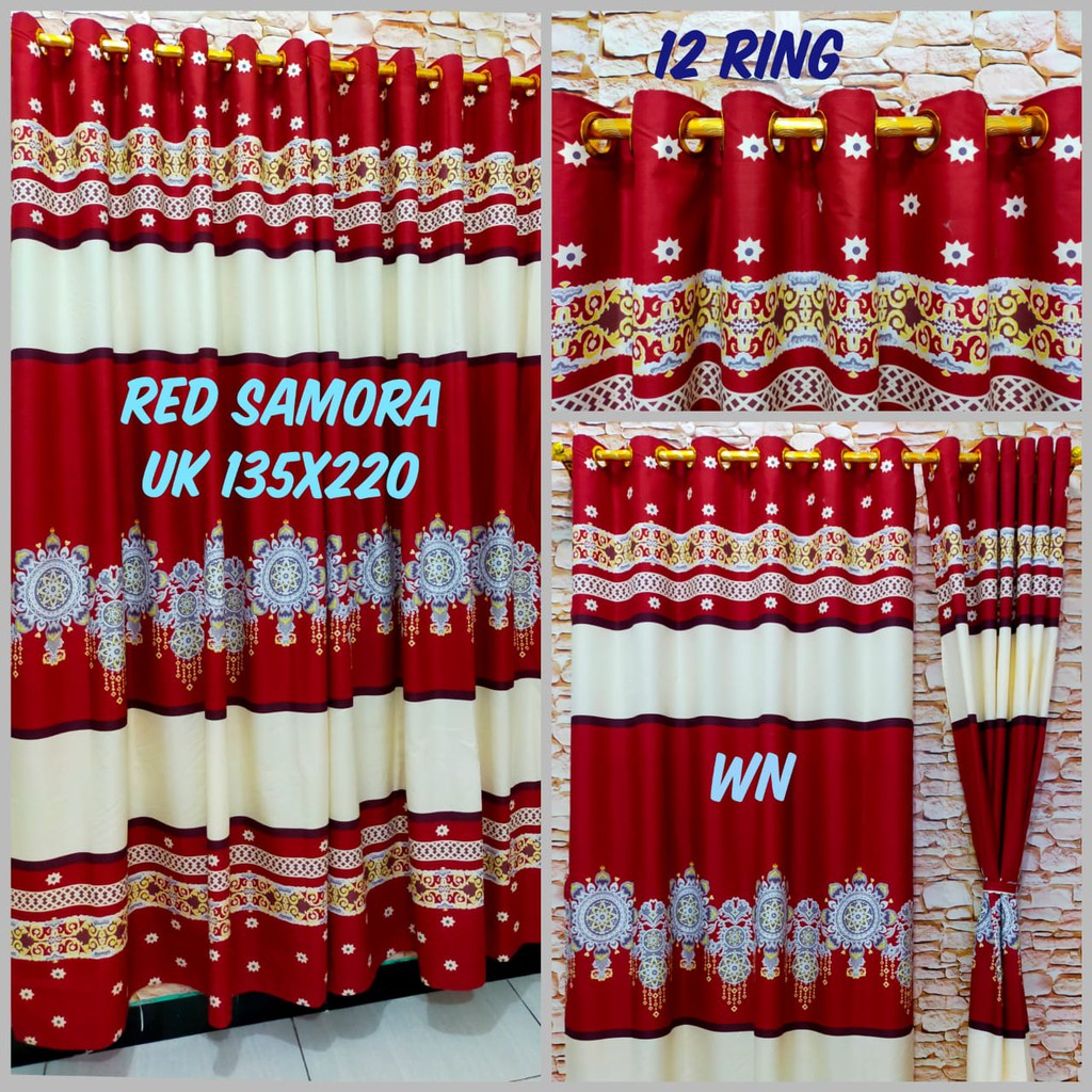 Waty grosir RED SAMOA Gorden 12 Ring Smokring Besar Homemade Produksi Sendiri Gorden Smokering