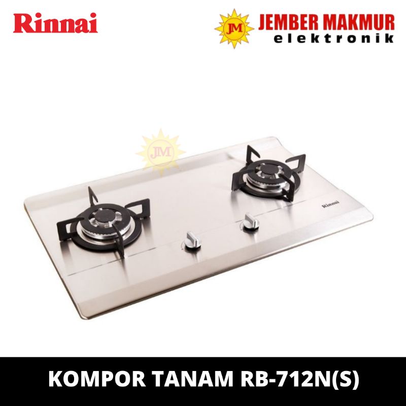 Kompor Gas Tanam Rinnai RB-712N (S) atau Kompor Rinnai RB 712 NS