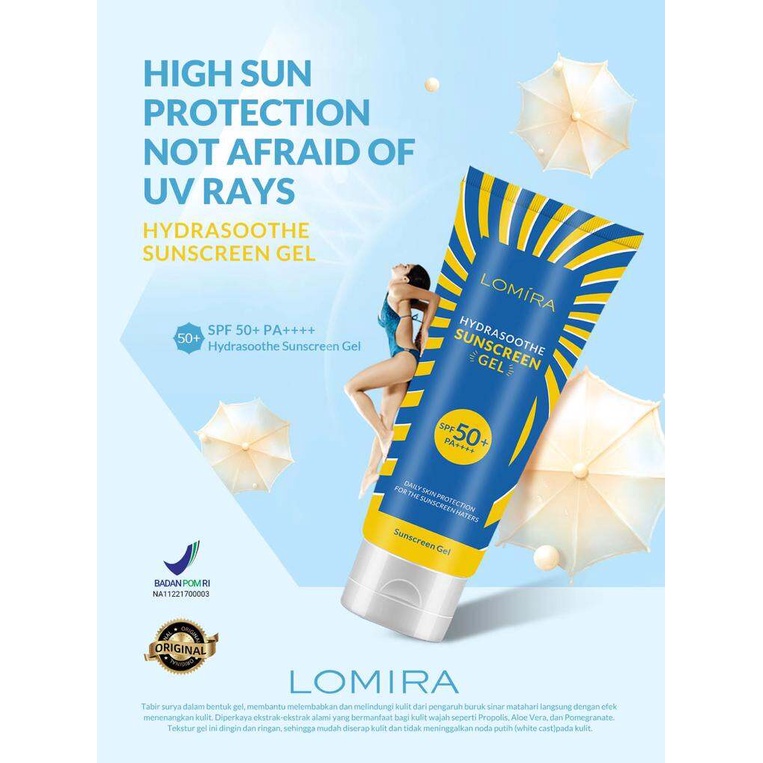 New ! LOMIRA Hydrasoothe Sunscreen Gel SPF50 PA++++