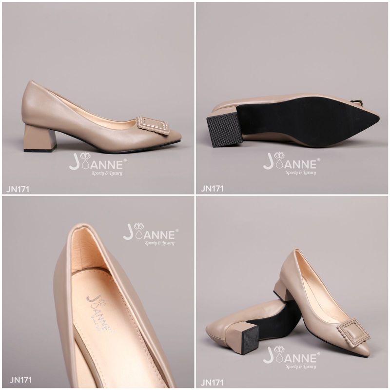 RESTOCK!! JOANNE Heels Shoes Sepatu Kerja Wanita Import JN171