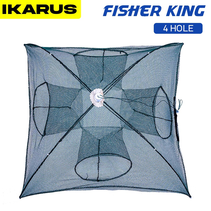 IKARUS Jaring Ikan 4 Lubang / Bubu Ikan / Perangkap Ikan 4 Hole