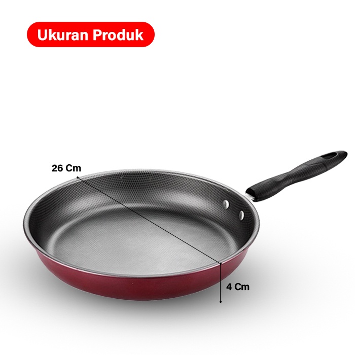 GM Bear Fry Pan Penggorengan Wajan - Wajan Penggorengan Frying Pan