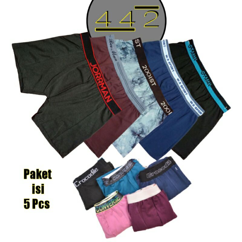 Sempak isi 5 Pcs Celana dalam pria Boxer