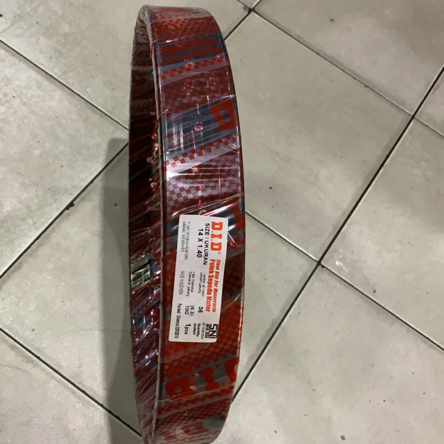 Velg did hitam ring 14 ukuran 140