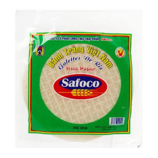 

Banh Trang Safoco Vietnam Rice Paper Spring Roll/ Kulit Lumpia Beras Bening