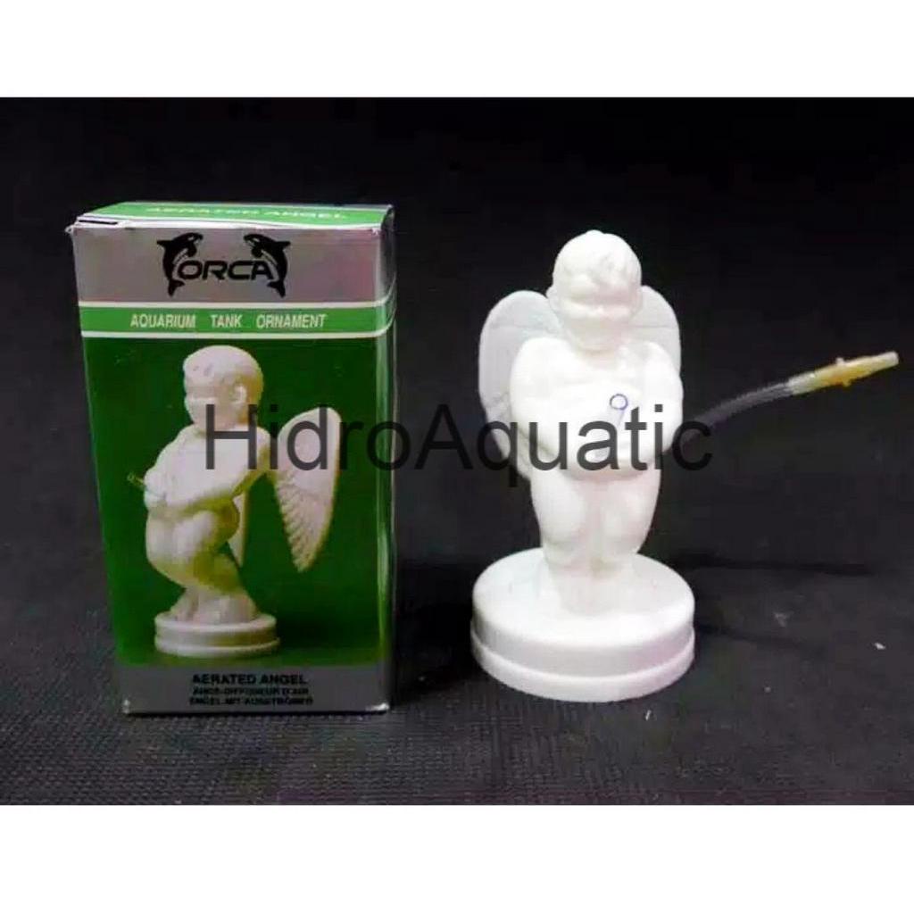 Hiasan aquarium Pipis / Orca angel aerator / Dekorasi aquarium