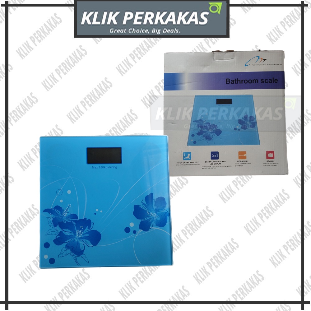 Timbangan Badan Digital Motif - Bathroom Scale Electronic