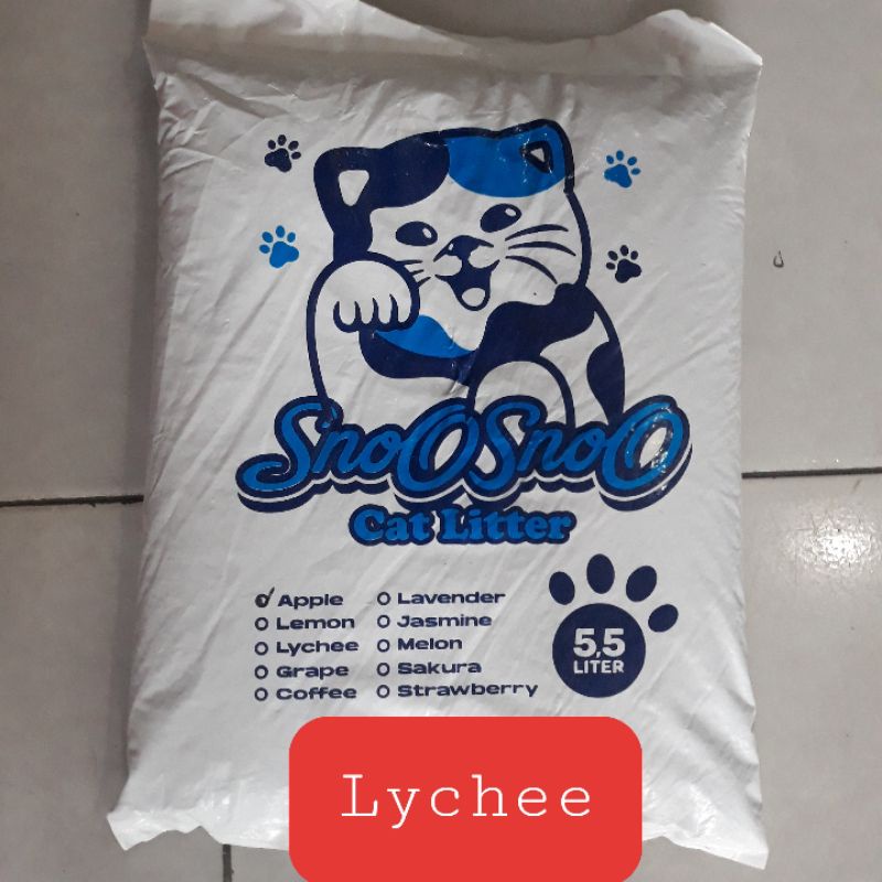 pasir Wangi Kucing Sno-sno 5,5Liter,Pasir kucing/Hamster