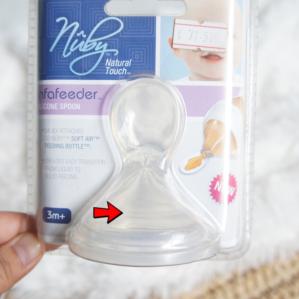 [Defect Sale] NUBY 10220018 Infafeeder Silicone Spoon