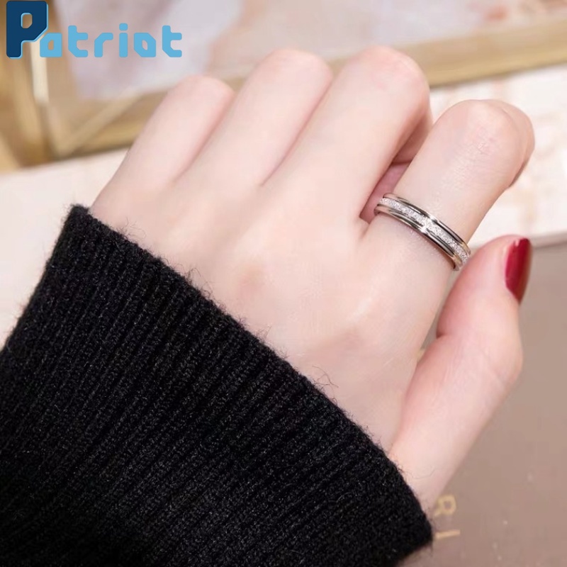 Cincin Tipis Warna Emas / Hitam Untuk Wanita