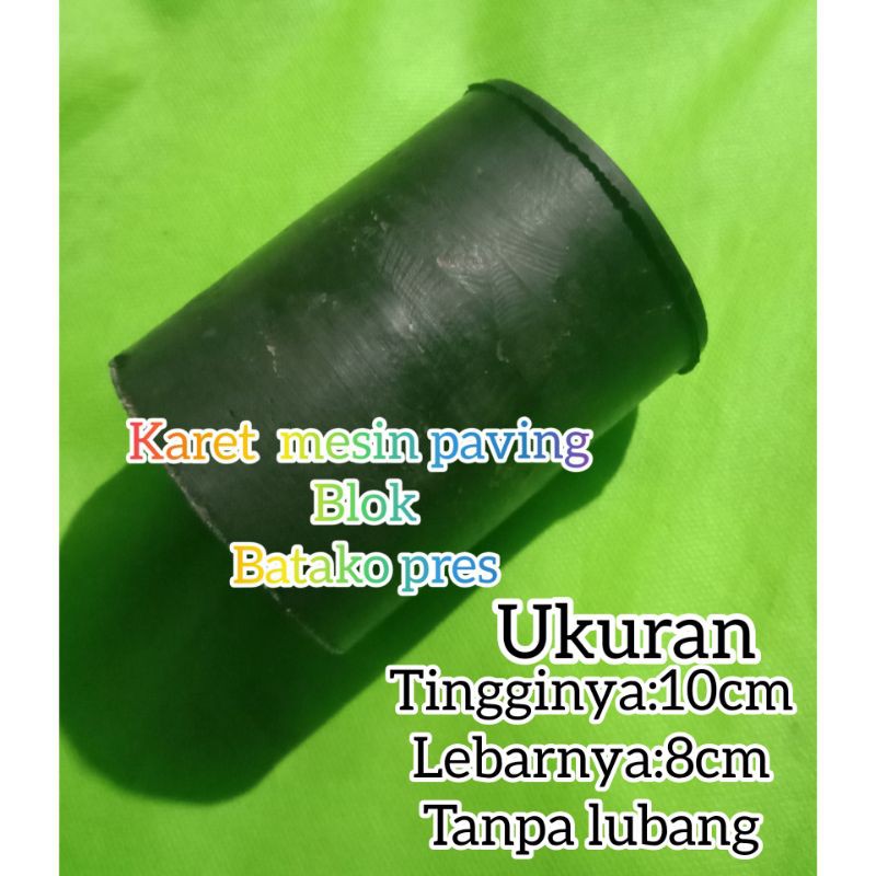 karet mesin paving blok/ batako pres 10x8