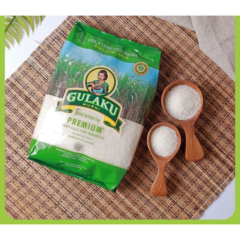 

Gula Premium Tebu Alami Putih Gulaku 1kg