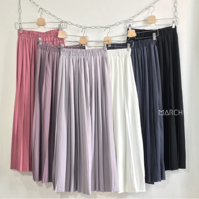 Ameera pleated skirt Shopee Indonesia