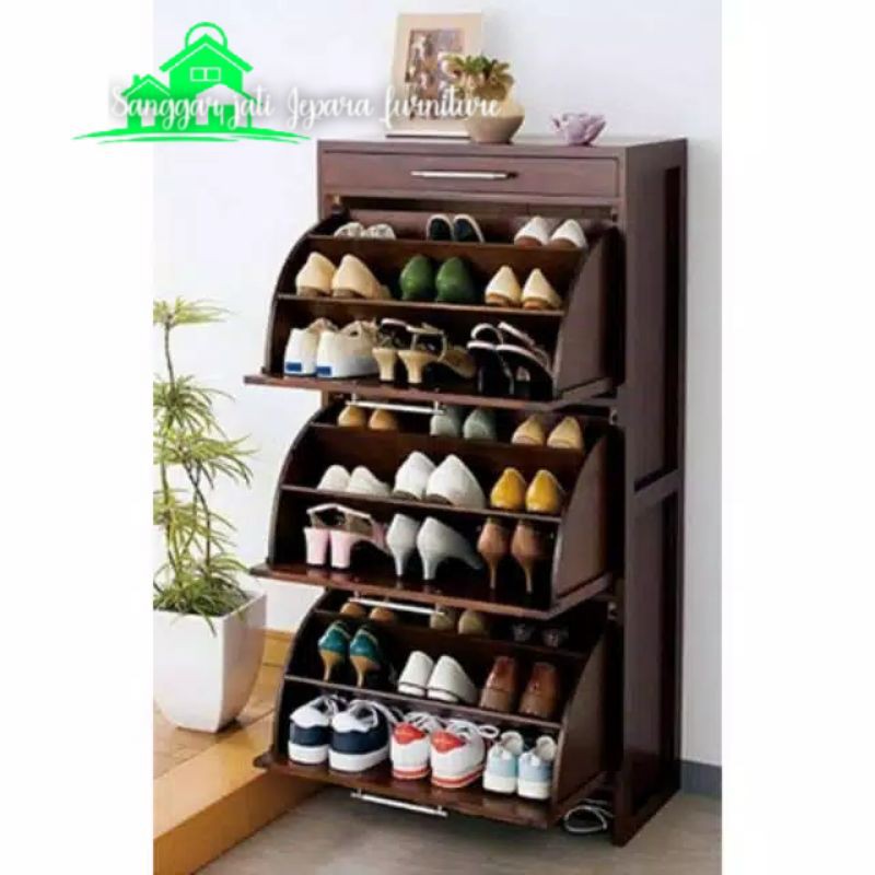Rak sepatu bagus meubel jepara