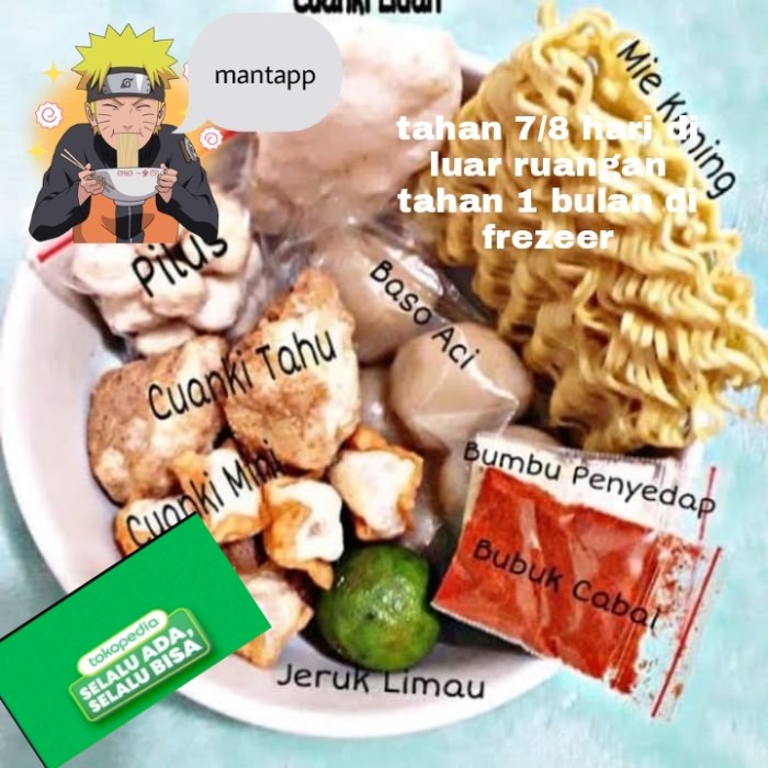 

Instant-Camilan- Baso Aci Seblak Pedas Gila Isi Komplit -Camilan-Instant.