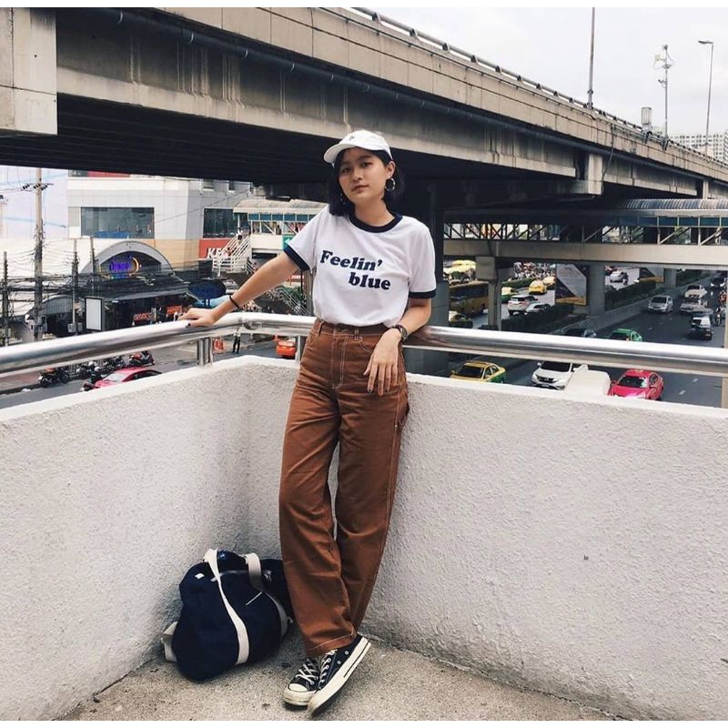 (27-30) DARK BROWN HW LOOSE JEANS / COKLAT HIGHWAIST LOOSE JEANS / CARAMEL LOOSE JEANS / CELANA HW L