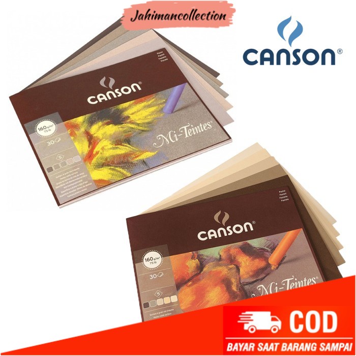 

✨ BISA COD ✨ Canson Mi-Teintes Pastel Toned Pad - Grey Tones
