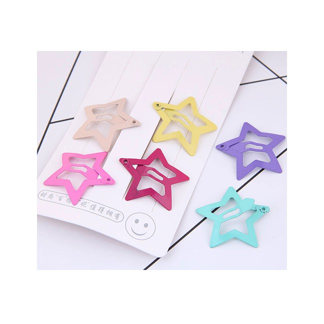 LCR Jepit Rambut Fashion Color Children's Five-pointed Star Hairpin A57931