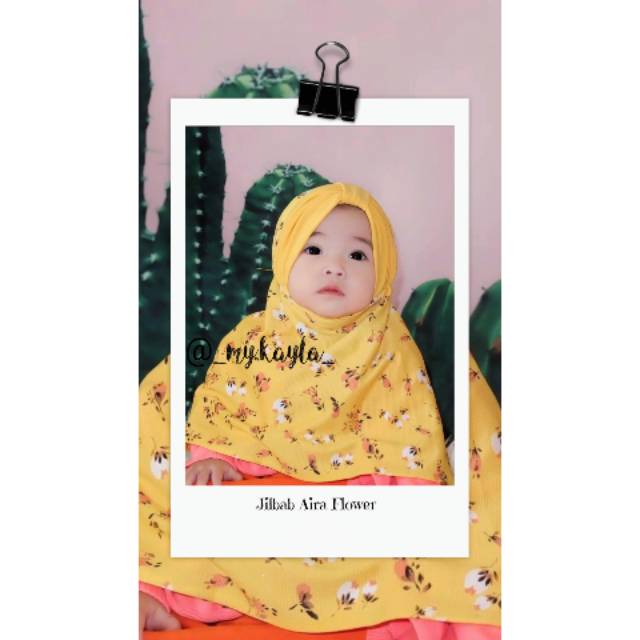 Mykayla Jilbab Aira Flower / Jilbab Anak Jilbab Bayi Jilbab Murah Jilbab Kekinian Jilbab Berkualitas