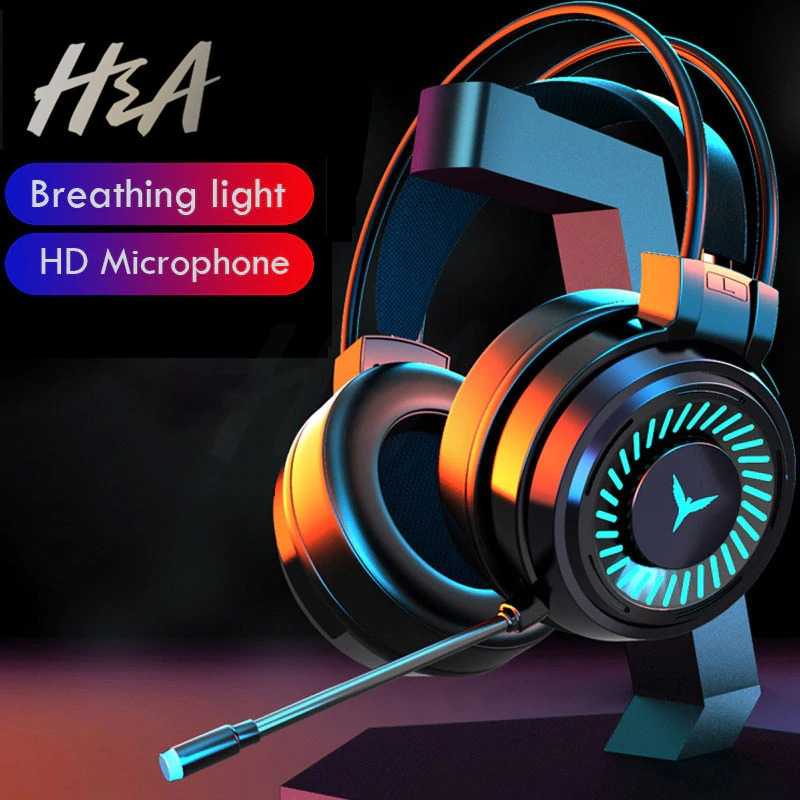 Headphone Gaming USB Virtual Surround 7.1 RGB with Mic - H&amp;A G58