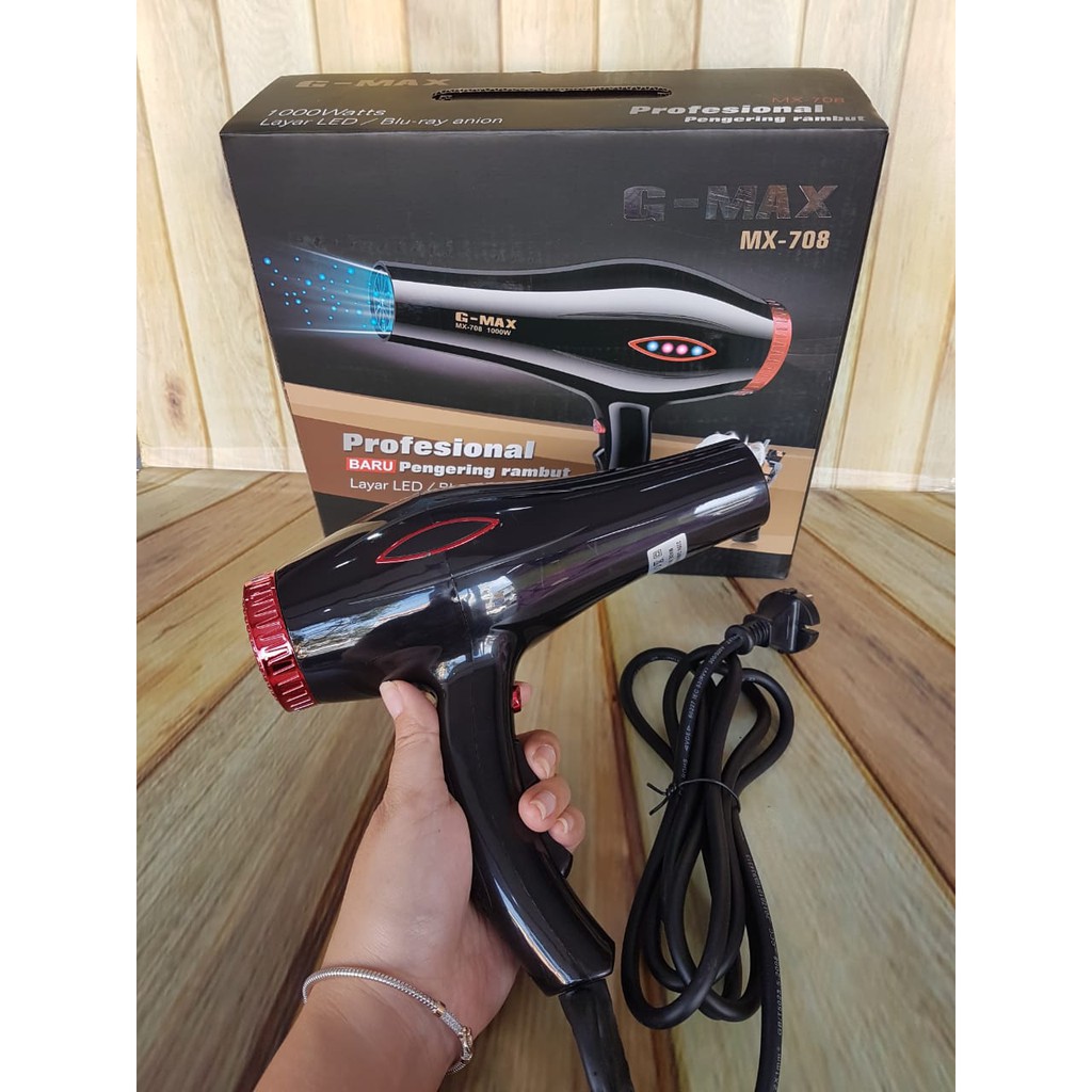 HAIR DRYER HAIRDRYER G-MAX MX-708 PENGERING RAMBUT PROFESIONAL