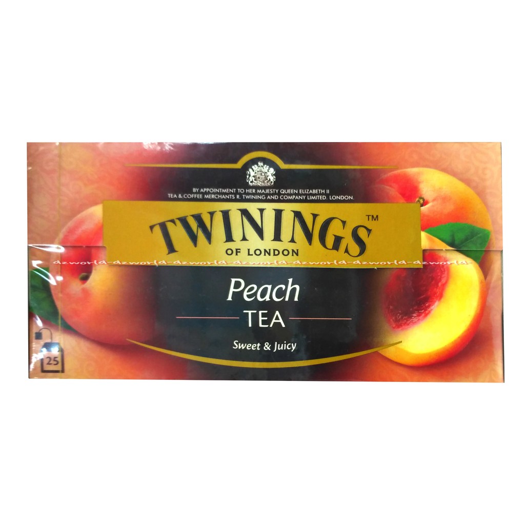 Twinings Of London Peach Tea 25bag Sweet &amp; Juicey Teh Rasa Buah Peach isi 25bag Twining Pech Twinings Peach Tea Twinning