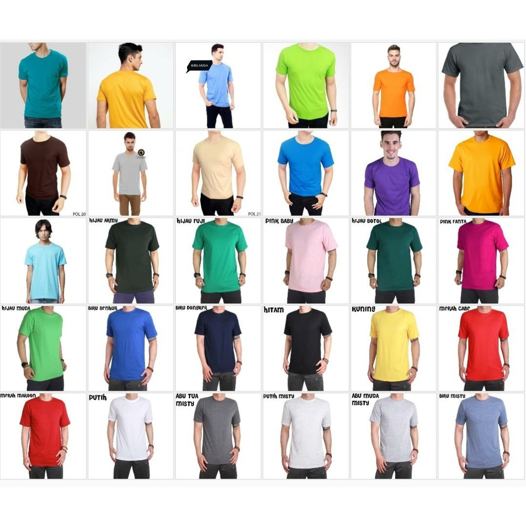 KAOS POLOS COTTON COMBED 30S POLOS BAJU