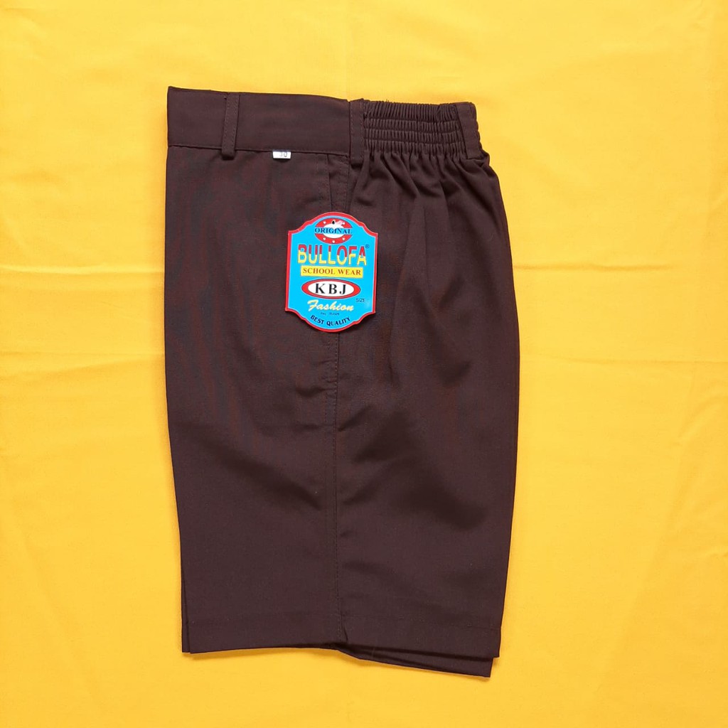 Celana Pendek SD Coklat Merek Bullova
