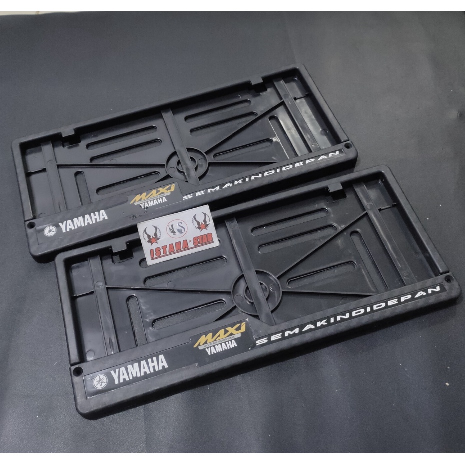 1 Set Tempat Plat Nomor Motor Yamaha / Dudukan Plat Nomor Motor Variasi model Original Yamaha - Universal ( Bisa untuk Semua Jenis motor )