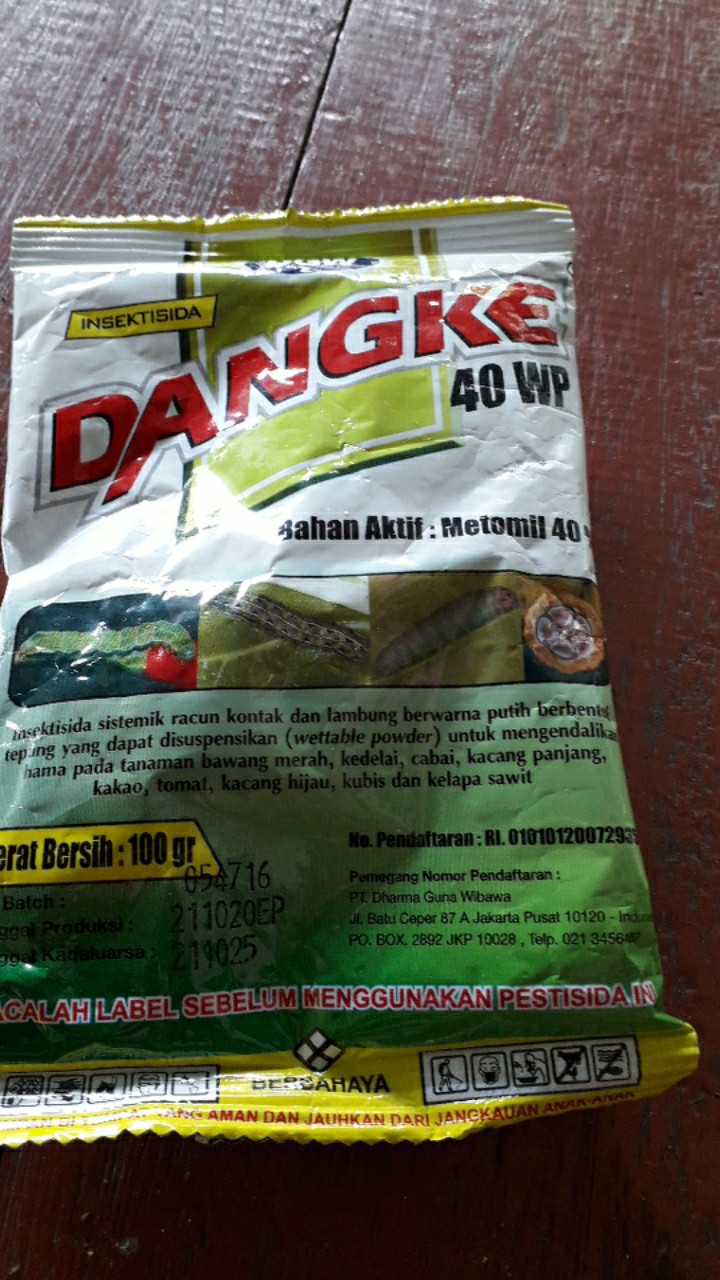 Insektisida Dangke Metomil 40wp 100g Dan 250g
