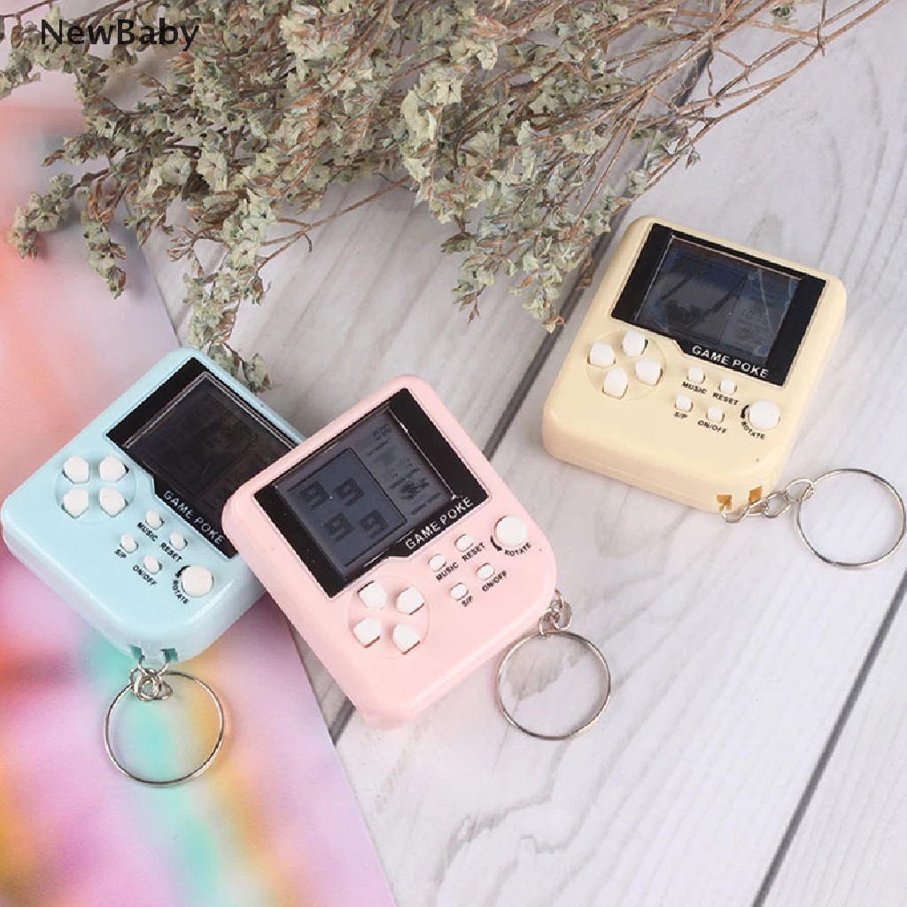 Konsol Game Mini Retro Klasik Dengan Gantungan Kunci Untuk Bayi