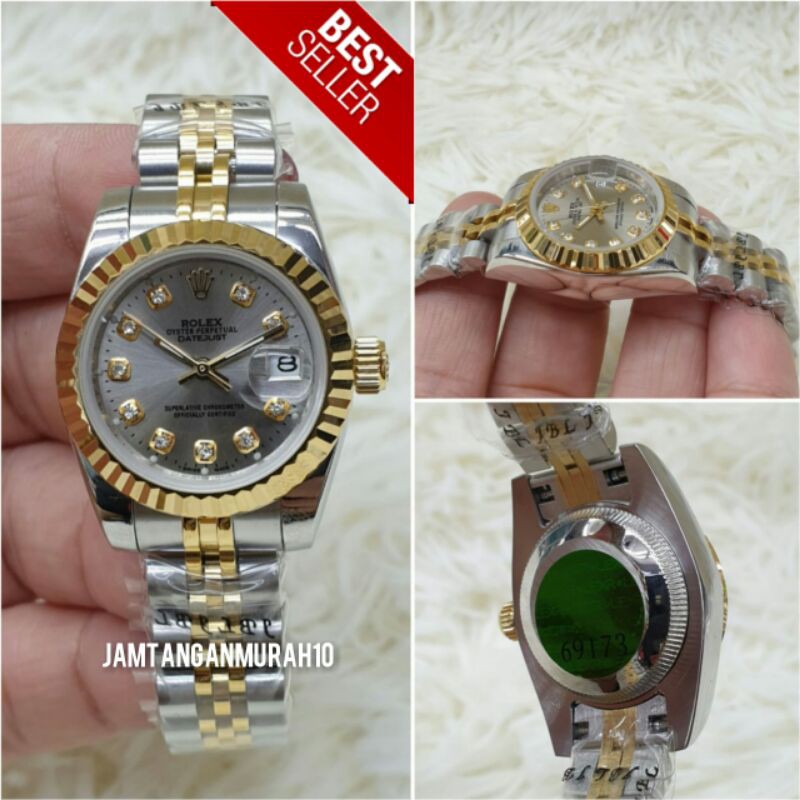 JAM TANGAN WANITA ROLEX DATEJUST AUTOMATIC KUALITAS ORIGINAL