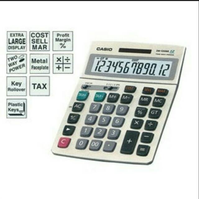 

KALKULATOR/CALCULATOR DESKTOP CASIO DM1200S/BIG DISPLAY/ORIGINAL#GARANSI