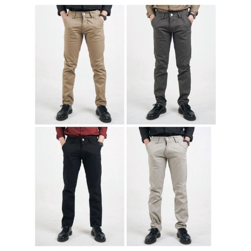 Celana Panjang Chinos Pria Slim Fit / Chinos Fashion Pria 28-38