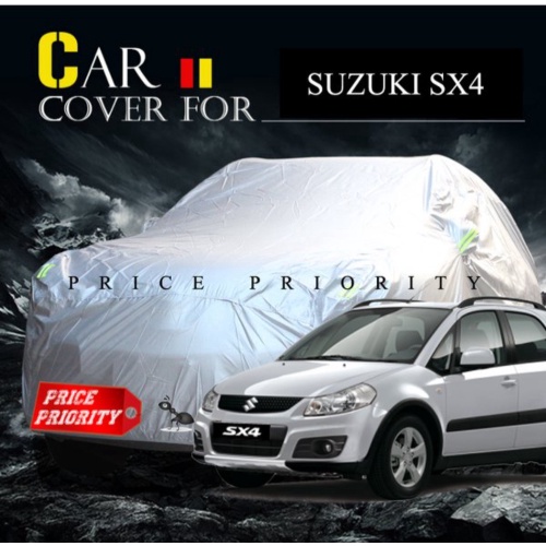 Promo Body Cover Suzuki SX4  Sarung Mobil Suzuki SX4 Polyesther Waterproof  Spion Limited
