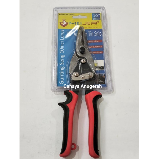 

Gunting Seng Meijer 10 Inch Lurus / Gunting Baja Ringan Holo Meijer